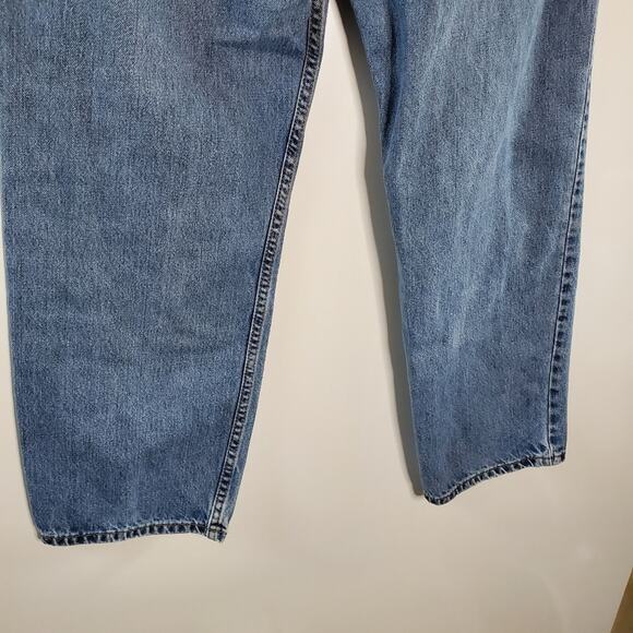 VINTAGE Levi's 550 Relaxed Fit Jeans 36x30 Denim Med Wash Straight Leg - Picture 8 of 12